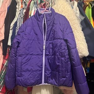 Purple Kids Puffer Jacket